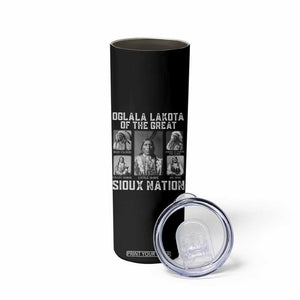 Oglala Lakota Of The Great Sioux Nation Skinny Tumbler Native American Chiefs TS11 Print Your Wear