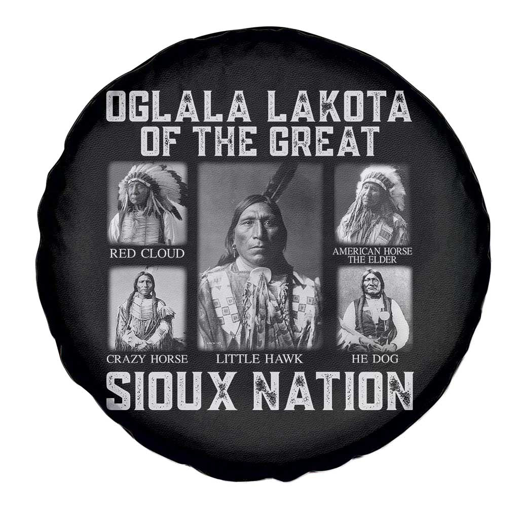 Oglala Lakota Of The Great Sioux Nation Spare Tire Cover Native American Chiefs TS11 Print Your Wear