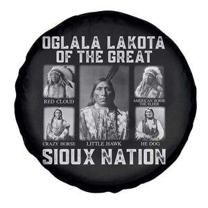 Oglala Lakota Of The Great Sioux Nation Spare Tire Cover Native American Chiefs TS11 Print Your Wear