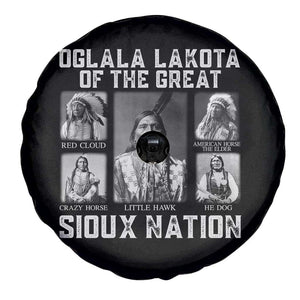 Oglala Lakota Of The Great Sioux Nation Spare Tire Cover Native American Chiefs TS11 Print Your Wear