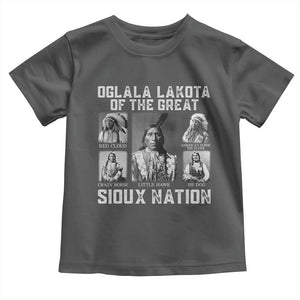 Oglala Lakota Of The Great Sioux Nation Toddler T Shirt Native American Chiefs TS11 Dark Heather Print Your Wear