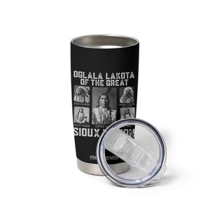 Oglala Lakota Of The Great Sioux Nation Tumbler Cup Native American Chiefs TS11 Print Your Wear