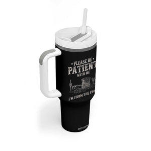 Funny Please Be Patient With Me I'm From The 1900s Tumbler With Handle Western Chuck Wagon TS11 Print Your Wear