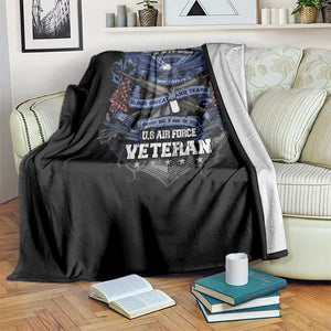 US Military Air Force Veteran Throw Blanket It Cannot Be Inherited Nor Can It Be Purchased I Have Earned It TS11 Print Your Wear