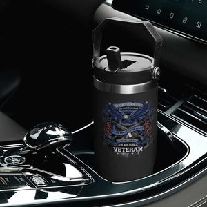 US Military Air Force Veteran Flip Straw Tumbler It Cannot Be Inherited Nor Can It Be Purchased I Have Earned It TS11 Print Your Wear