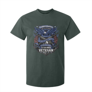 US Military Air Force Veteran T Shirt For Kid It Cannot Be Inherited Nor Can It Be Purchased I Have Earned It TS11 Dark Forest Green Print Your Wear