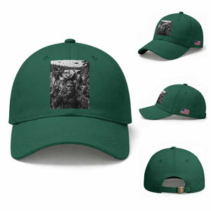 Funny Cryptid Creatures Selfie Baseball Cap Bigfoot Alien Cryptozoology Fantasy Mythical Monsters