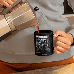 Funny Cryptid Creatures Selfie Coffee Mug Bigfoot Alien Cryptozoology Fantasy Mythical Monsters