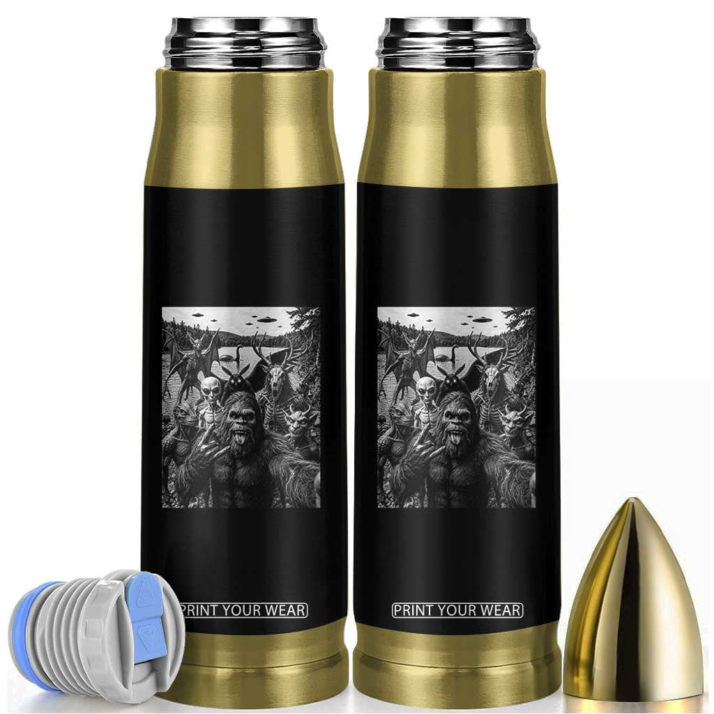 Funny Cryptid Creatures Selfie Bullet Tumbler Bigfoot Alien Cryptozoology Fantasy Mythical Monsters