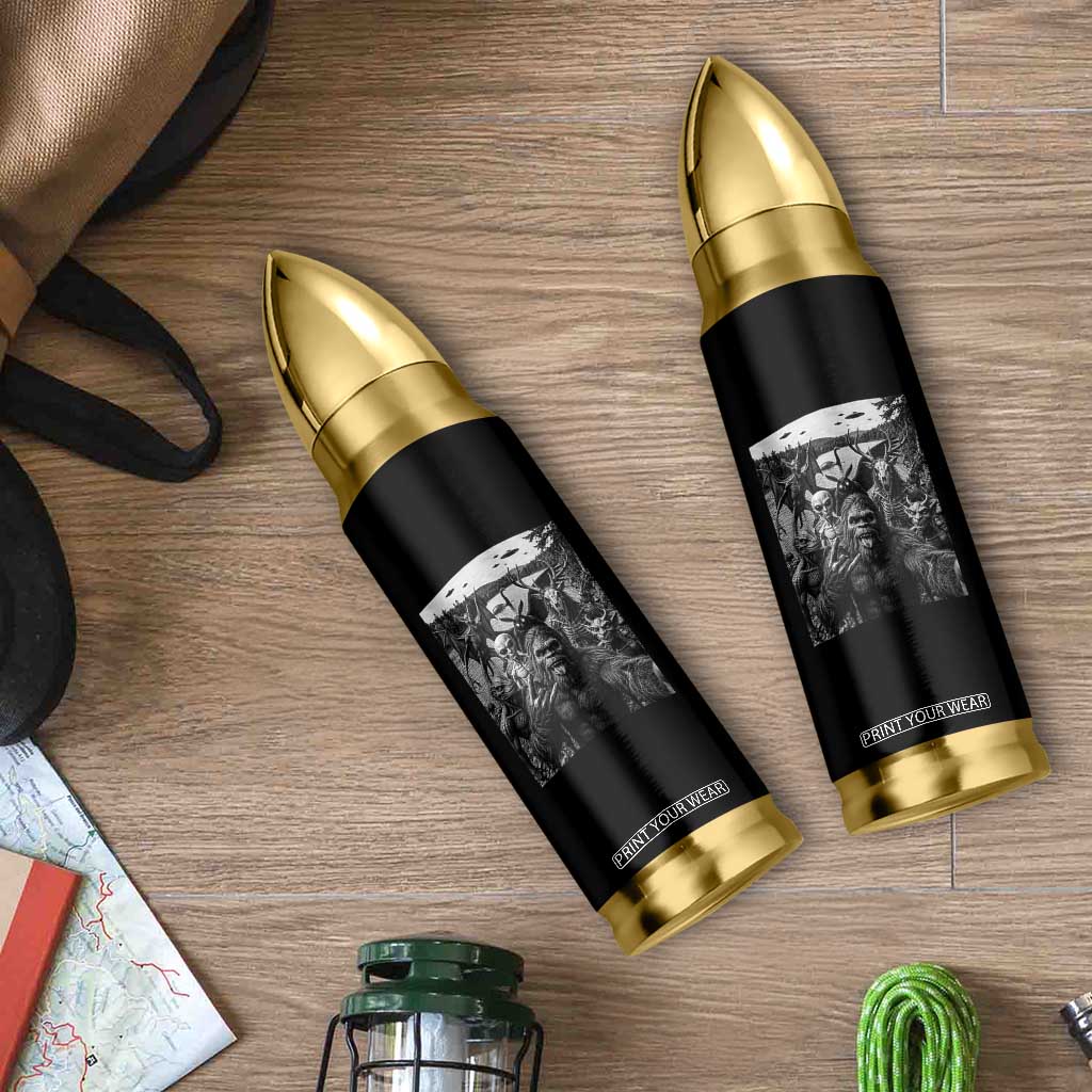 Funny Cryptid Creatures Selfie Bullet Tumbler Bigfoot Alien Cryptozoology Fantasy Mythical Monsters