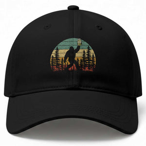Funny Bigfoot Pickles Lover Baseball Cap Retro Sasquatch Cucumber Food Lover