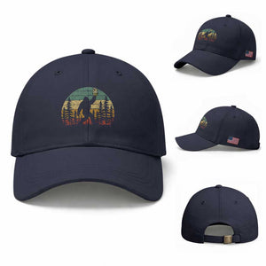 Funny Bigfoot Pickles Lover Baseball Cap Retro Sasquatch Cucumber Food Lover