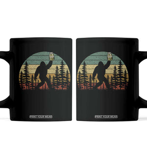 Funny Bigfoot Pickles Lover Coffee Mug Retro Sasquatch Cucumber Food Lover