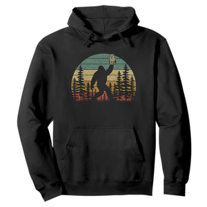 Funny Bigfoot Pickles Lover Hoodie Retro Sasquatch Cucumber Food Lover