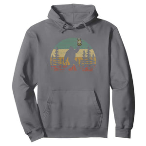 Funny Bigfoot Pickles Lover Hoodie Retro Sasquatch Cucumber Food Lover