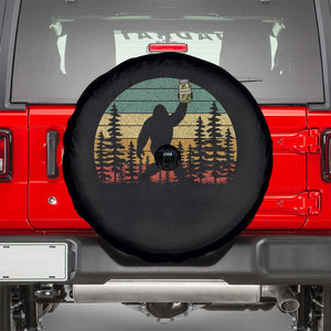 Funny Bigfoot Pickles Lover Spare Tire Cover Retro Sasquatch Cucumber Food Lover
