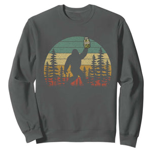 Funny Bigfoot Pickles Lover Sweatshirt Retro Sasquatch Cucumber Food Lover