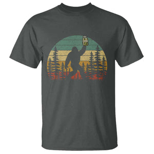 Funny Bigfoot Pickles Lover T Shirt Retro Sasquatch Cucumber Food Lover