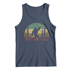 Funny Bigfoot Pickles Lover Tank Top Retro Sasquatch Cucumber Food Lover