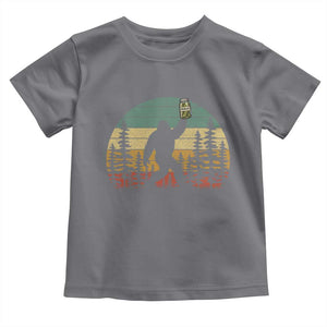 Funny Bigfoot Pickles Lover Toddler T Shirt Retro Sasquatch Cucumber Food Lover