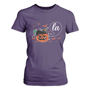 Harris Halloween 2024 T Shirt For Women Comma La Kamala Black Cat Witches TS11 Purple Print Your Wear