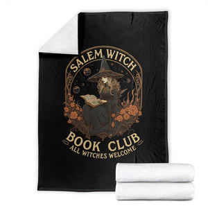 Salem Witch Book Club All Witches Welcome Throw Blanket Halloween Book Lover TS11 Black Print Your Wear
