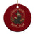 Salem Witch Book Club All Witches Welcome Ceramic Ornament Halloween Book Lover TS11 1pc Red Print Your Wear