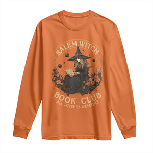 Salem Witch Book Club All Witches Welcome Long Sleeve Shirt Halloween Book Lover TS11 Orange Print Your Wear