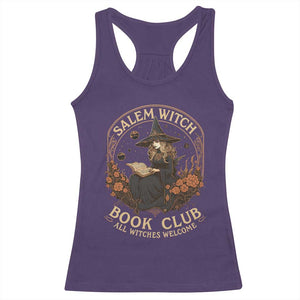 Salem Witch Book Club All Witches Welcome Racerback Tank Top Halloween Book Lover TS11 Purple Print Your Wear