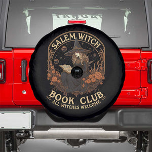 Salem Witch Book Club All Witches Welcome Spare Tire Cover Halloween Book Lover TS11 Black Print Your Wear