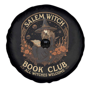 Salem Witch Book Club All Witches Welcome Spare Tire Cover Halloween Book Lover TS11 Print Your Wear
