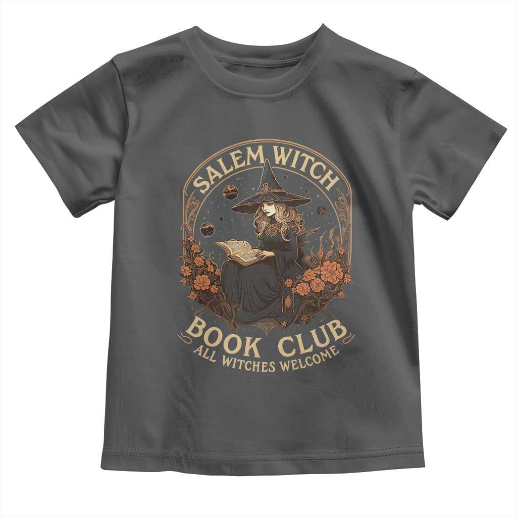 Salem Witch Book Club All Witches Welcome Toddler T Shirt Halloween Book Lover TS11 Dark Heather Print Your Wear