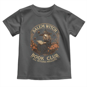 Salem Witch Book Club All Witches Welcome Toddler T Shirt Halloween Book Lover TS11 Dark Heather Print Your Wear