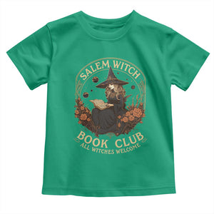 Salem Witch Book Club All Witches Welcome Toddler T Shirt Halloween Book Lover TS11 Irish Green Print Your Wear