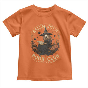 Salem Witch Book Club All Witches Welcome Toddler T Shirt Halloween Book Lover TS11 Orange Print Your Wear