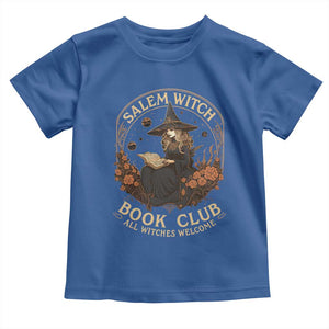 Salem Witch Book Club All Witches Welcome Toddler T Shirt Halloween Book Lover TS11 Royal Blue Print Your Wear