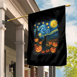 Halloween Cat Starry Night Van Gogh Cat Lovers Garden Flag TS11 Print Your Wear