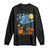 Halloween Cat Starry Night Van Gogh Cat Lovers Long Sleeve Shirt TS11 Black Print Your Wear