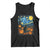 Halloween Cat Starry Night Van Gogh Cat Lovers Tank Top TS11 Black Print Your Wear
