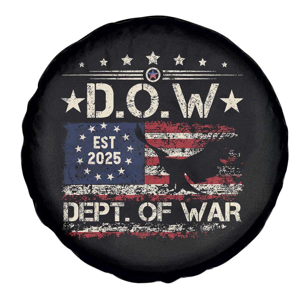 Dept Of War Est 2025 Spare Tire Cover DOW Military Patriotic American Flag TS11 Print Your Wear