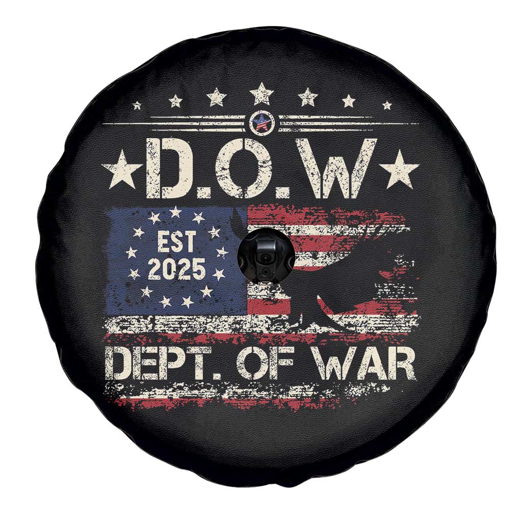 Dept Of War Est 2025 Spare Tire Cover DOW Military Patriotic American Flag TS11 Print Your Wear