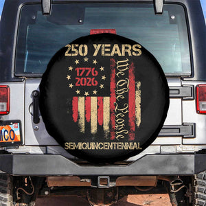 250 Years Semiquincentennial Spare Tire Cover 250th America Anniversary Independence Day TS11 No hole Black Print Your Wear