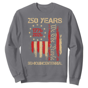 250 Years Semiquincentennial Sweatshirt 250th America Anniversary Independence Day TS11 Charcoal Print Your Wear
