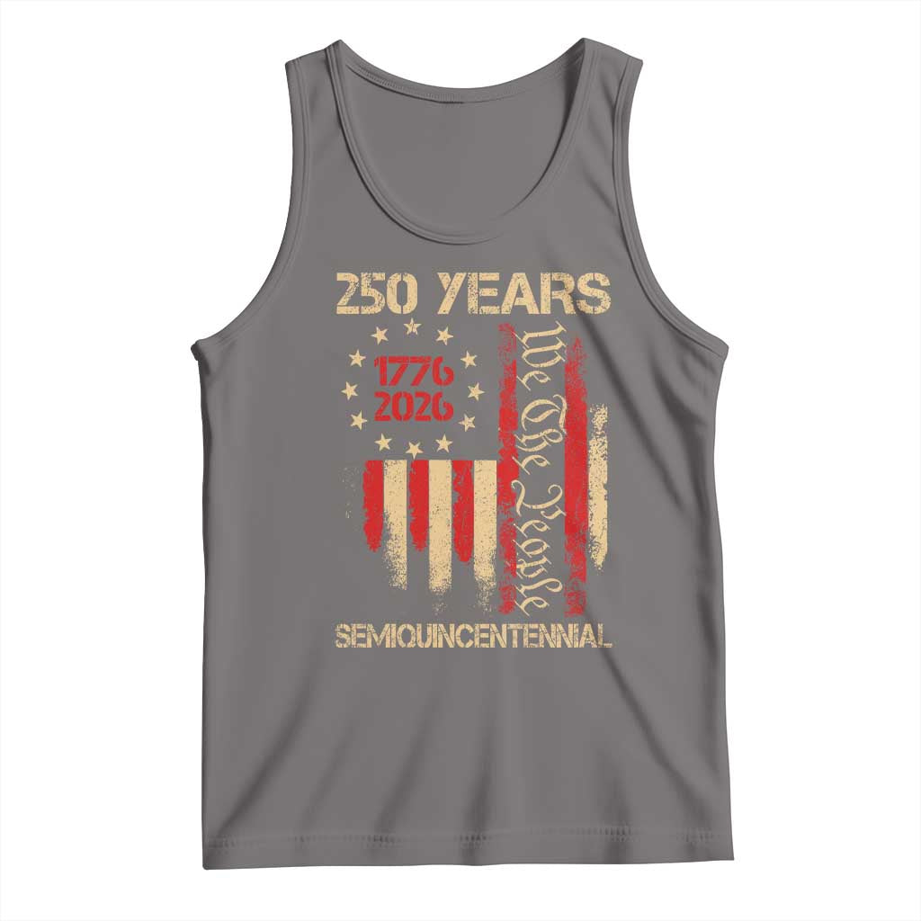 250 Years Semiquincentennial Tank Top 250th America Anniversary Independence Day TS11 Deep Heather Print Your Wear