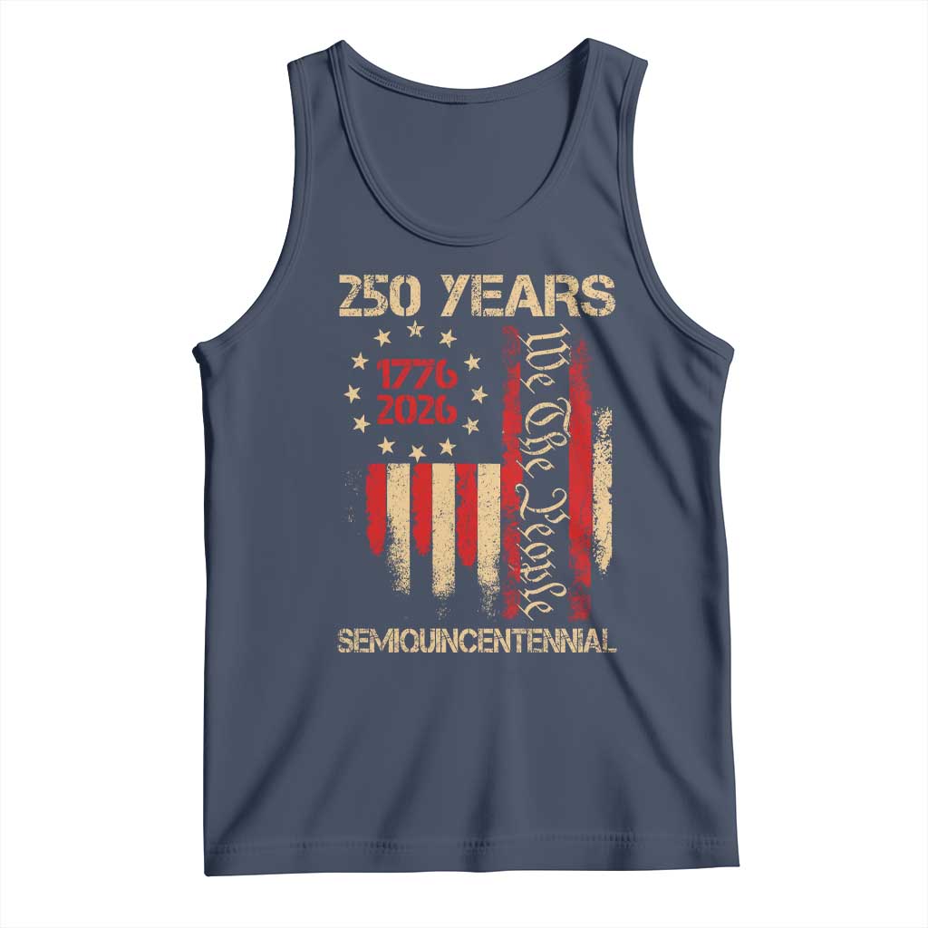 250 Years Semiquincentennial Tank Top 250th America Anniversary Independence Day TS11 Navy Print Your Wear