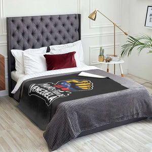 Manos Fuera De Venezuela Throw Blanket Venezuelan Flag - Print Your Wear