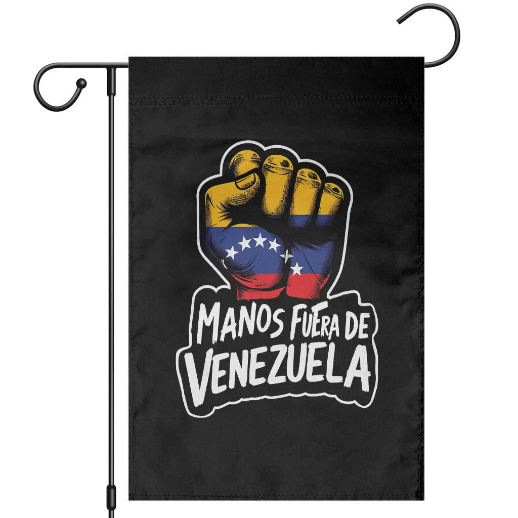 Manos Fuera De Venezuela Garden Flag Venezuelan Flag TS11 Black Print Your Wear