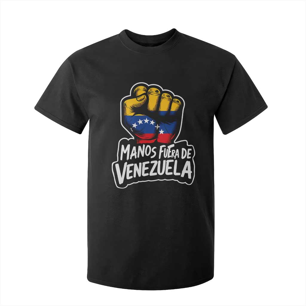 Manos Fuera De Venezuela T Shirt For Kid Venezuelan Flag TS11 Black Print Your Wear