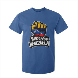 Manos Fuera De Venezuela T Shirt For Kid Venezuelan Flag TS11 Royal Blue Print Your Wear