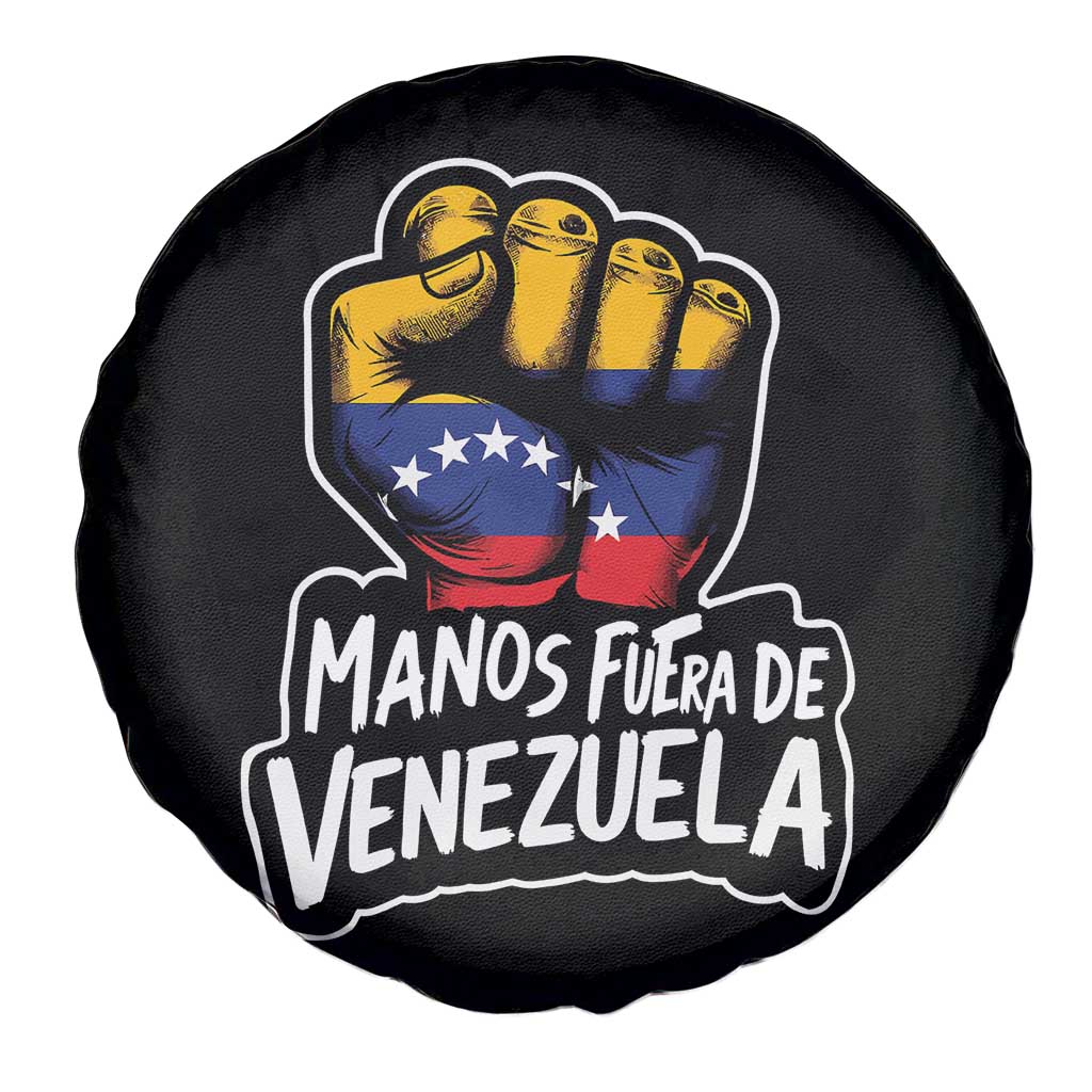 Manos Fuera De Venezuela Spare Tire Cover Venezuelan Flag TS11 Print Your Wear